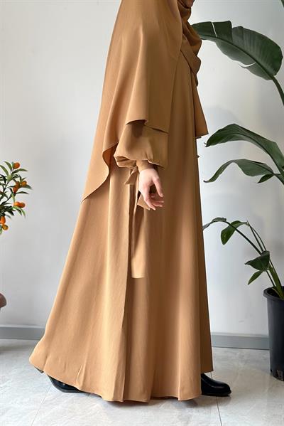 Krinkıl Elbise - Vizon