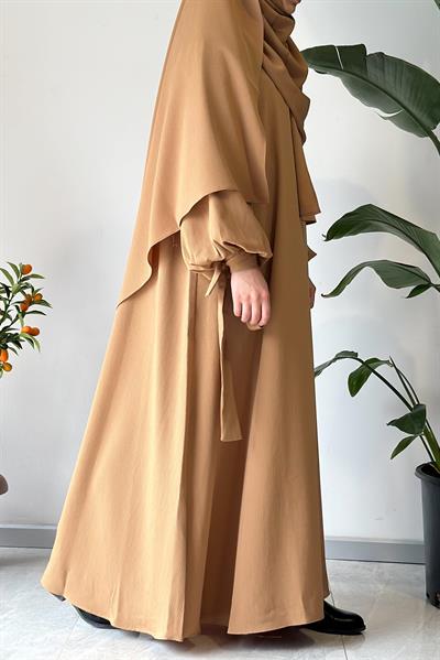 Krinkıl Elbise - Vizon