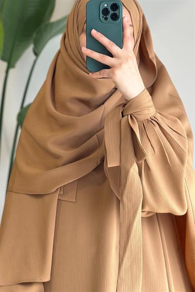 Krinkılı Şal - Vizon