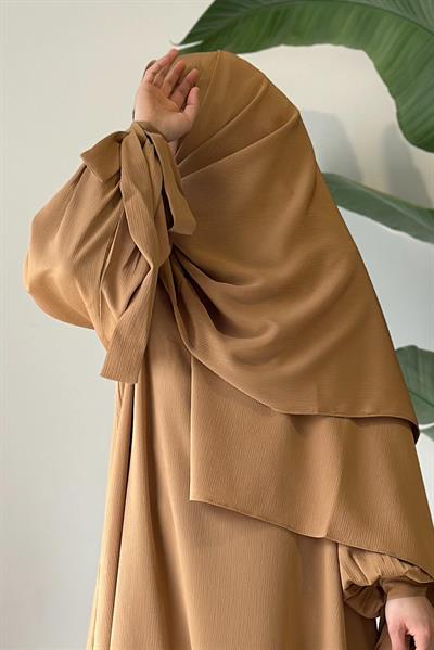 Krinkılı Şal - Vizon