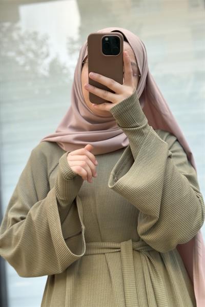 Kuğu Triko Elbise - Adaçayı