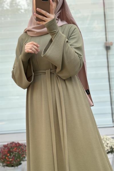 Kuğu Triko Elbise - Adaçayı