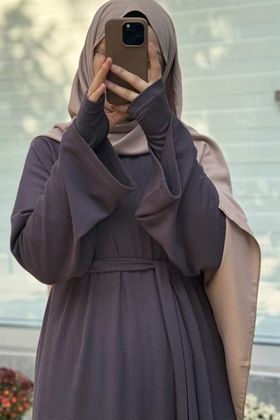 Kuğu Triko Elbise - Antrasit