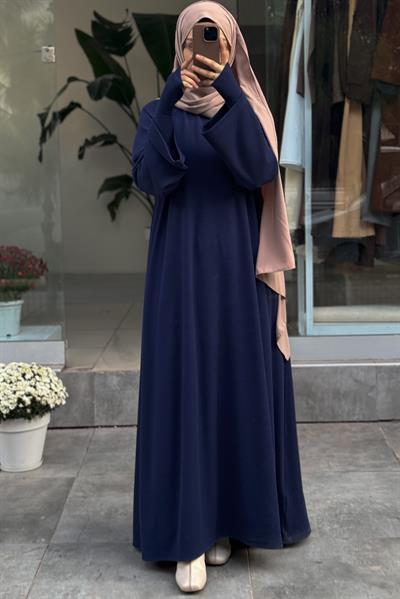 Kuğu Triko Elbise - Lacivert