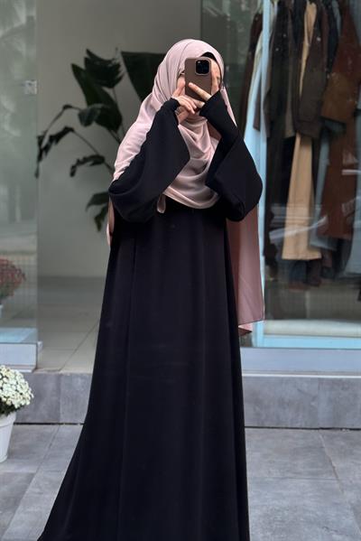 Kuğu Triko Elbise - Siyah