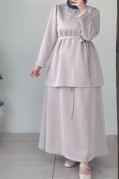 Lüks Etekli Takım - Gümüş