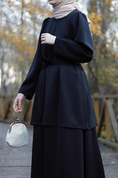 Lüks Etekli Takım - Siyah