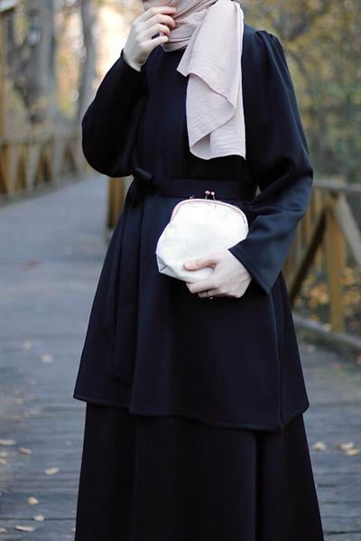 Lüks Etekli Takım - Siyah