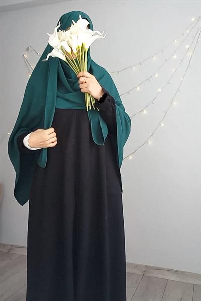 M. İpeği Şal - Çam yeşili