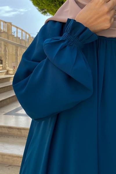 Mahinur Elbise - Petrol mavi