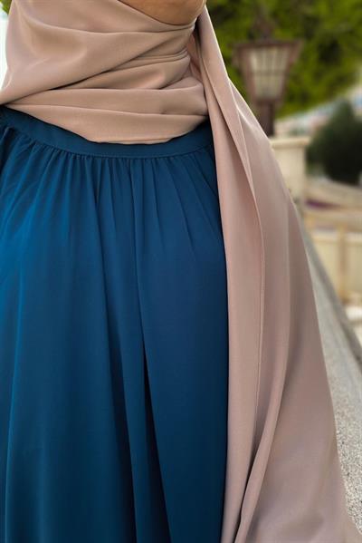 Mahinur Elbise - Petrol mavi