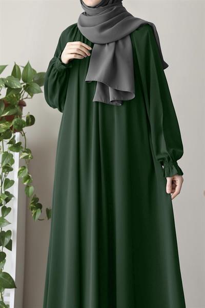 Mahinur Elbise - Zümrüt yeşil