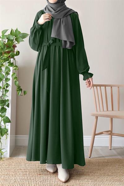 Mahinur Elbise - Zümrüt yeşil