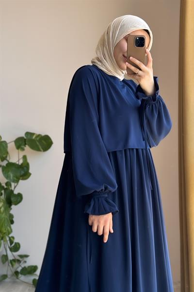 Manolya Elbise - Lacivert