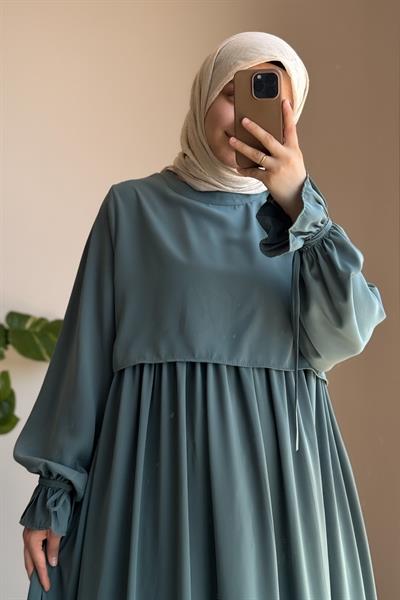 Manolya Elbise - Mint yeşil