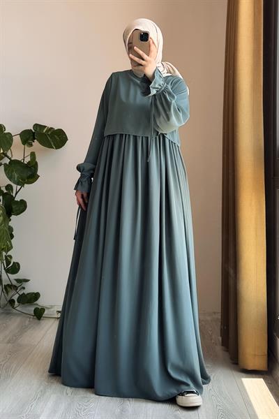 Manolya Elbise - Mint yeşil