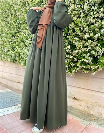 Mavera Elbise - Haki yeşil