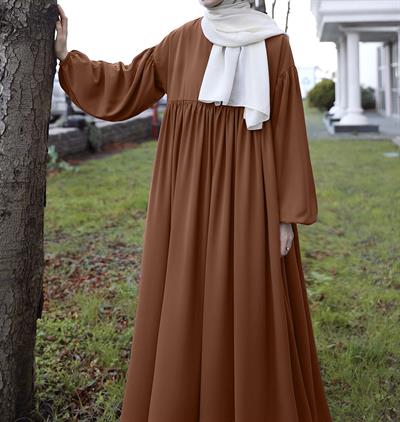 Mavera Elbise - Taba