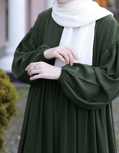 Mavera Elbise - Zümrüt yeşil