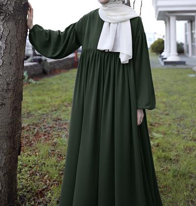 Mavera Elbise - Zümrüt yeşil