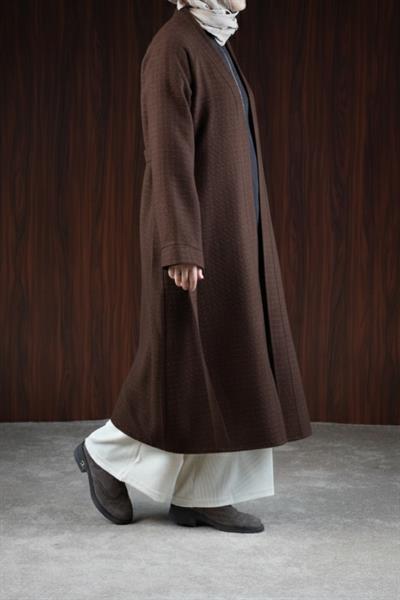 Midi Boy Şanel Kimono - Acı kahve