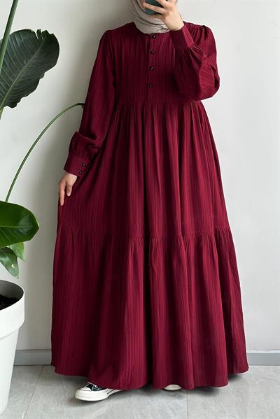 Mihrişah Elbise - Bordo