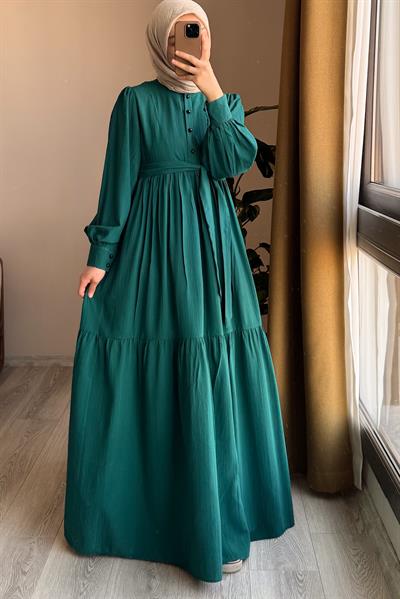 Mihrişah Elbise - Çam yeşili