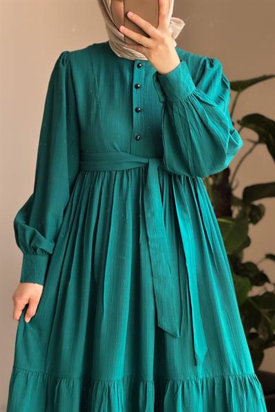 Mihrişah Elbise - Çam yeşili