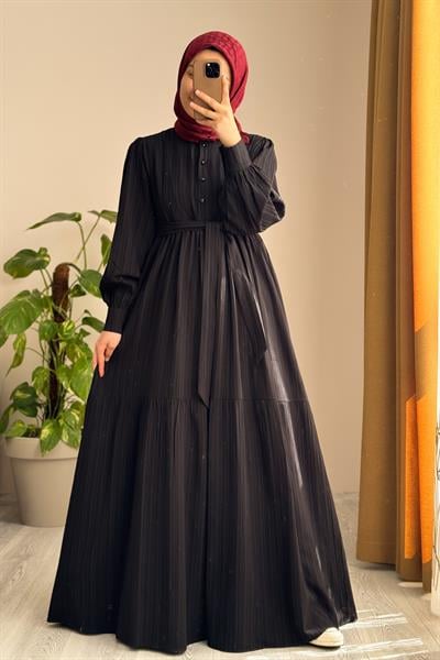 Mihrişah Elbise - Siyah