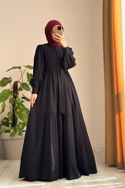 Mihrişah Elbise - Siyah