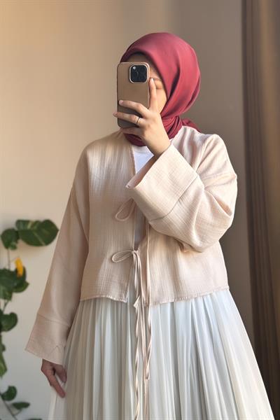 Müslin Ceket - Tereyağ