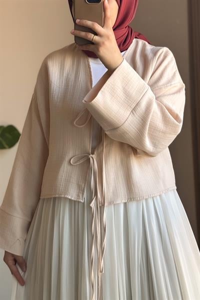 Müslin Ceket - Tereyağ