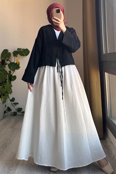 Müslin Ceket - Siyah