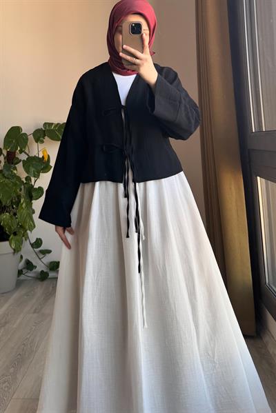 Müslin Ceket - Siyah