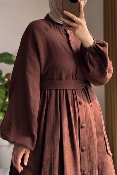 Müslin Ferace - Kızıl Kahve