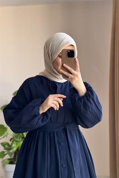 Müslin Ferace - Lacivert