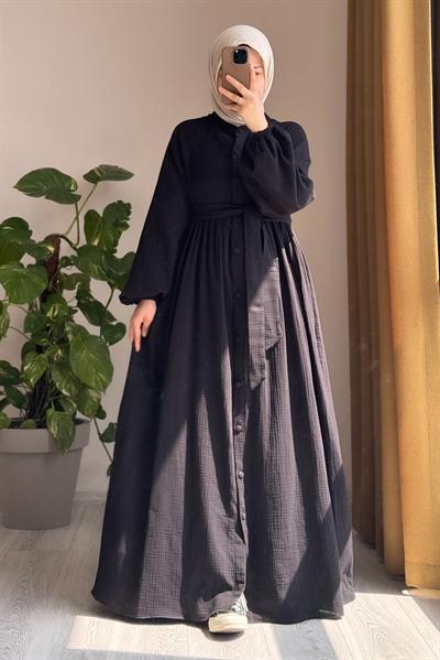 Müslin Ferace - Siyah