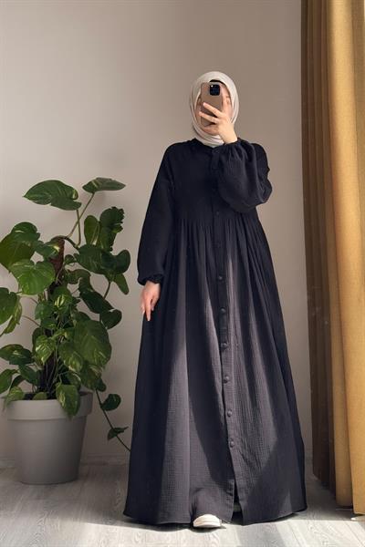 Müslin Ferace - Siyah