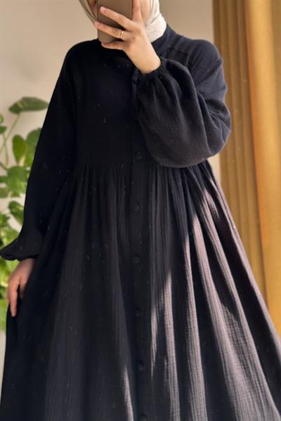 Müslin Ferace - Siyah