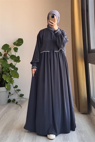 Nakış Ceketli Takım - Antrasit