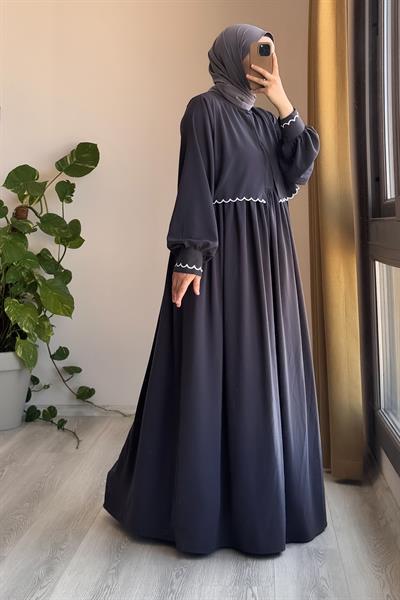 Nakış Ceketli Takım - Antrasit