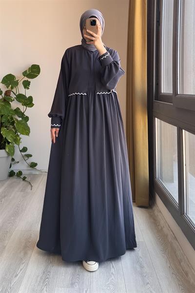 Nakış Ceketli Takım - Antrasit