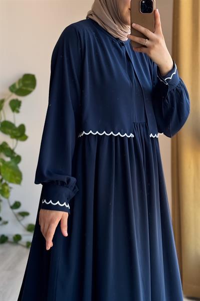 Nakış Ceketli Takım - Lacivert