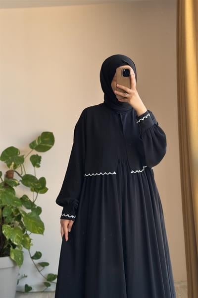 Nakış Ceketli Takım - Siyah