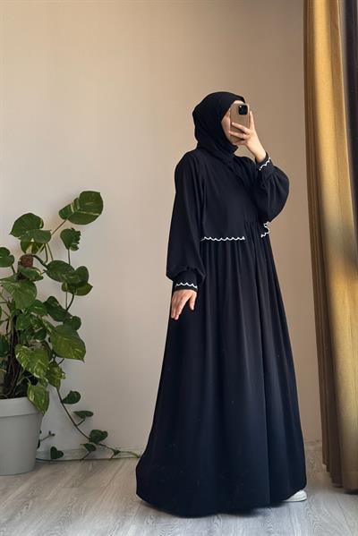 Nakış Ceketli Takım - Siyah