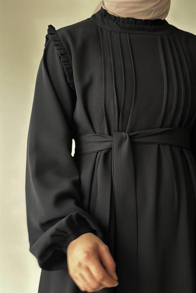 Nilüfer Elbise - Siyah