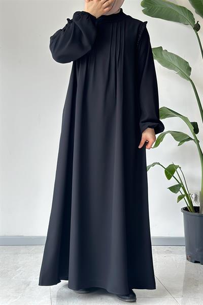 Nilüfer Elbise - Siyah