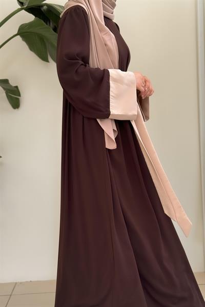 Nisa Elbise - Acı kahve/ Bej