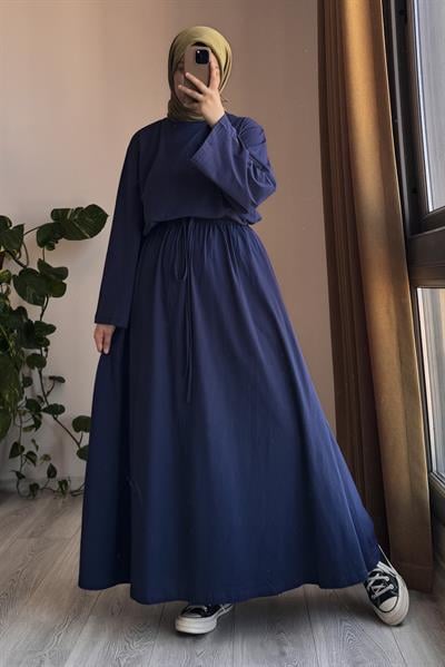 Pamuk Penye Etekli Takım - Lacivert