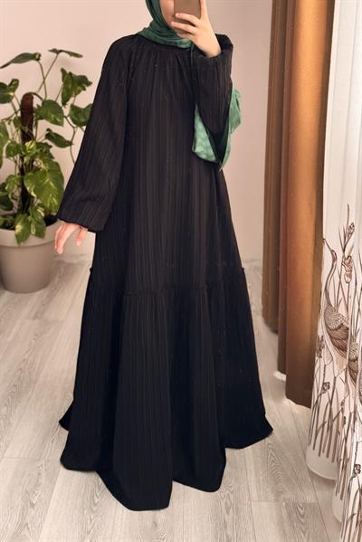 Pamuklu Elbise - Siyah